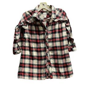 Gap baby tartan plaid lined Christmas holiday dress S/3T yeah